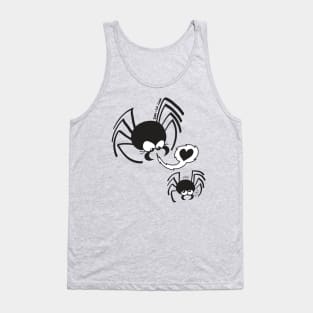 Dangerous love for a male spider Tank Top